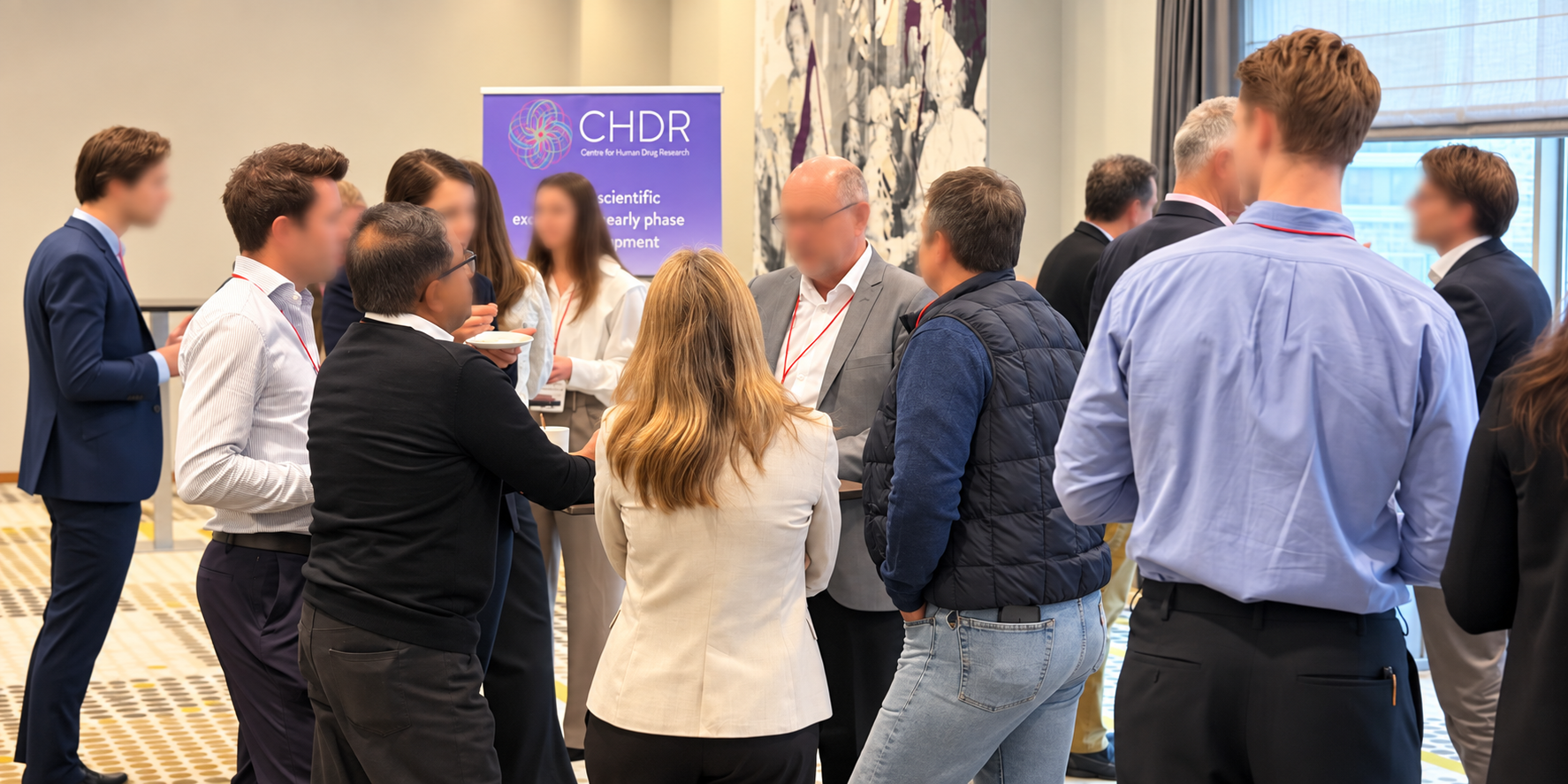 Attendees exchanging ideas during a networking session